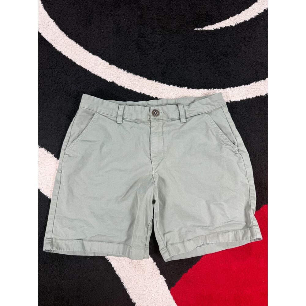 Chubbies Shorts Mens 32 7" Inseam Green Chino Pockets Cotton Preppy Casual